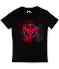 Прикольные футболки: 30 seconds to Mars Логотип с Фениксом на черной